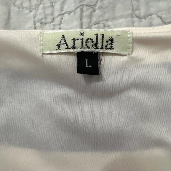 ARIELLA Striped Dress Size Large Black and Off White Sleeveless - Picture 9 of 9